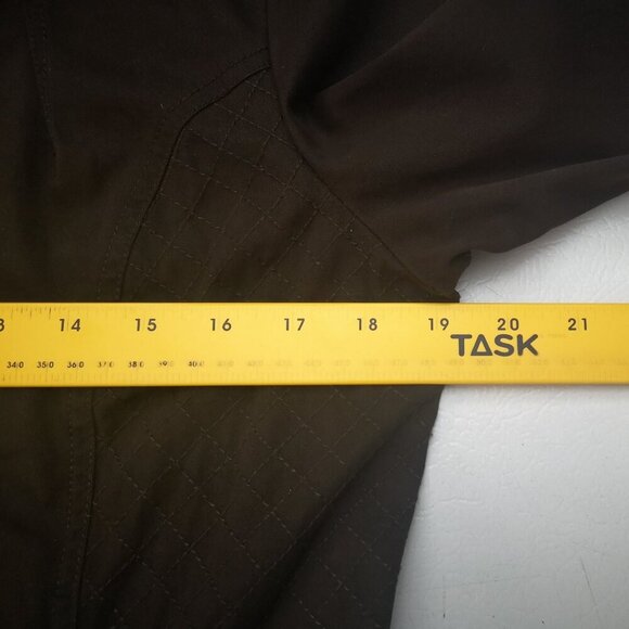 French Dressing Ladies Size Medium Dk Brown Button Front Jacket - Picture 9 of 11